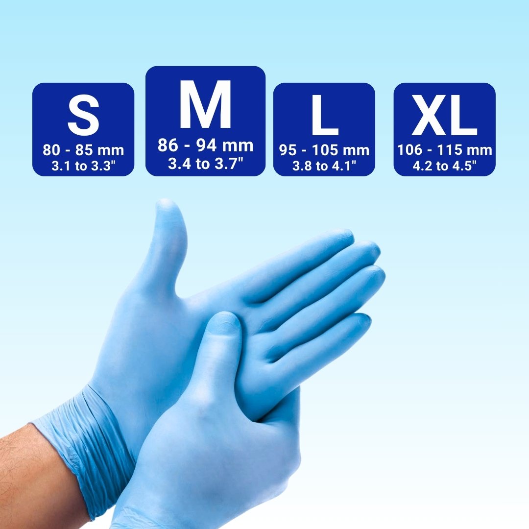 Nitrile Gloves Sky Blue - Image 7